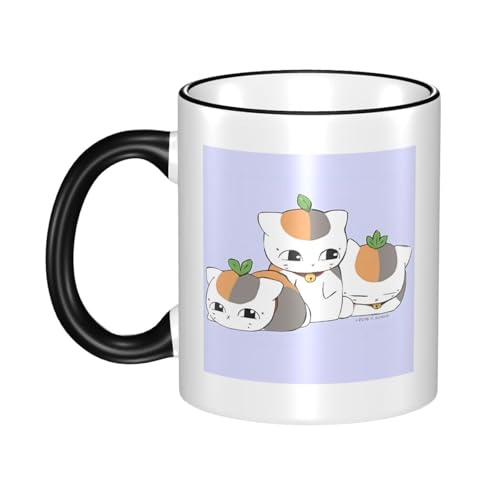 コーヒーカップ 陶器マグ ニャンコ先生 夏目友人帳 かわいい 漫画 マグカップ 330ml 大容量 セラミック カップ 電子レンジ対応 可愛い コーヒーマグ 耐熱 耐冷 人気 プレゼント