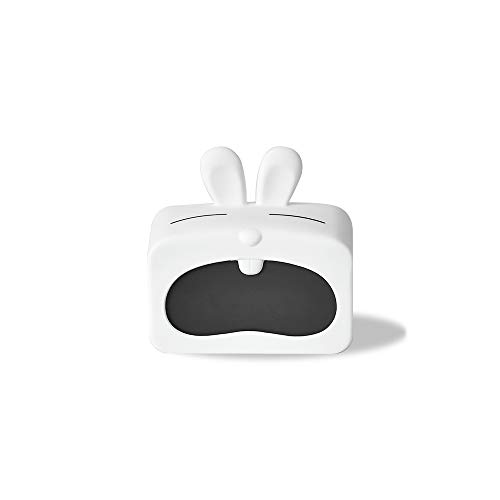 YMMONLIA Réveil numérique pour Enfants, étui en Silicone, Double Radio-réveil, Horloge numérique, Fonction de répétition, minuterie d'arrêt, Blanc Cover