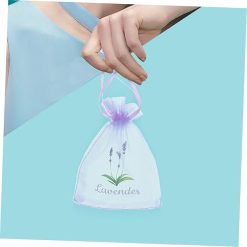 Cabilock 20 bolsas organza con cordón para almacenamiento miniatura 4