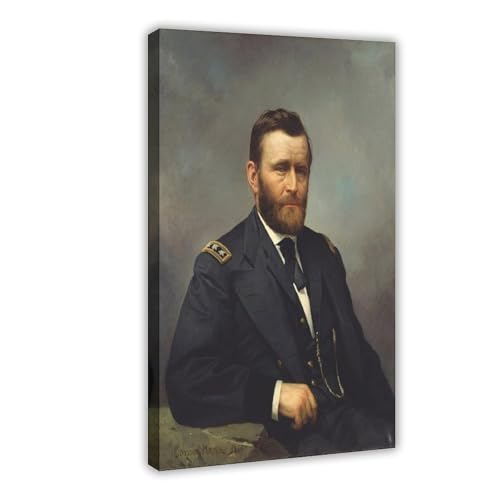 Impression sur toile Ulysses S. Grant Constant Mayer grand poster mural encadré 40x61