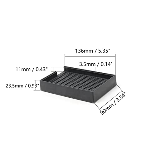 Image of Othmro 3Pcs 273 Holes Anti-Static Screws Trays Hard PP Plastic Screws Storage Tray Holder Screw Plates Square Tool Trays Screw Organizer for 3.0mm-3.5mm Screws Quick Replacing Black