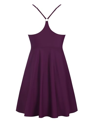 ZAFUL Womens One Piece Swimsuit Modest Tummy Control Bathing Suit with Skirt Ruffle Basic Adjustable Swim Dress Swimwear3