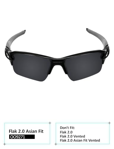 Image of Galvanic Replacement Lenses Compatible with Oakley Flak 2.0 Asian Fit OO9271 Sunglasses - Multiple Choices