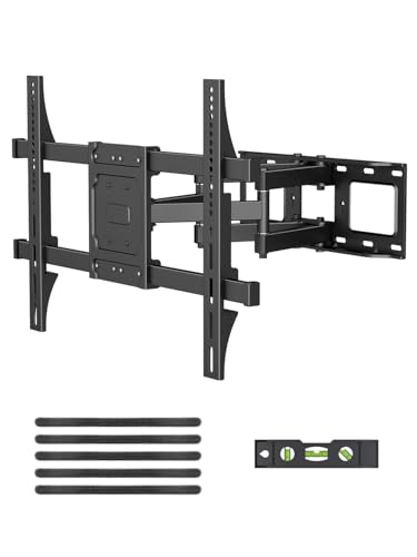 Image of Suptek Full Motion TV Bracket for 32-84 inch TVs | 75 /70 /65 /55 /50 /48 /43 /42 /40 Inch Swivel Wall Mount | Space Saving Tilt Design | Fits Wood Studs & VESA 600x400mm, Max Hold 60kg MA01A