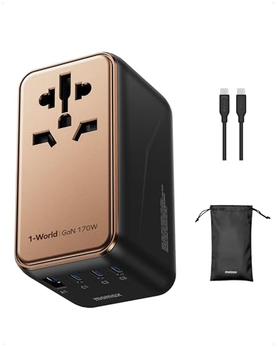 MOMAX 1-World GaN 140W 海外変換プラグ 本体 Amazon.co.jp: 【超高速の170W出力】MOMAX 変換プラグ PD GaN 140W+30W