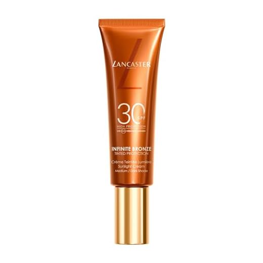 Lancaster Infinite Bronze Tinted Protection Sunlight Cream LSF30 Medium/Dark Shade 50 ml