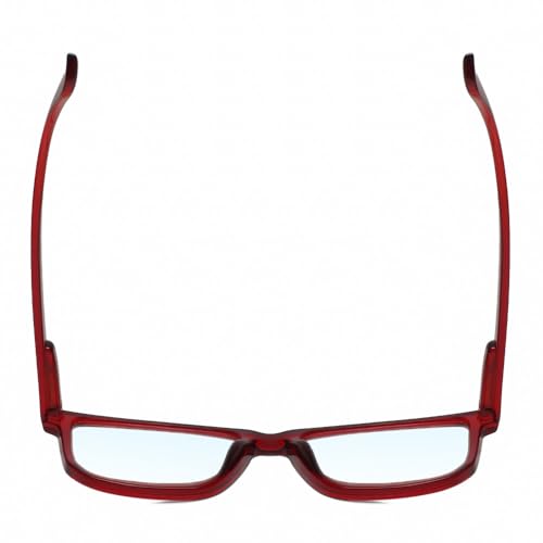 Image of Calabria R861 Rectangular Blue Light Blocking Reading Glasses Men Women Trendy Eyeglass Work Gaming Computer Readers w /Case