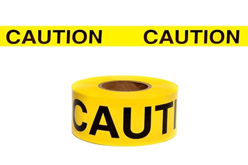Swanson Tool Co., Inc Swanson Tool Co BT30CAU2 3 inch by 300 Foot 2 MIL Non-Detectable Barricade Safety Tape