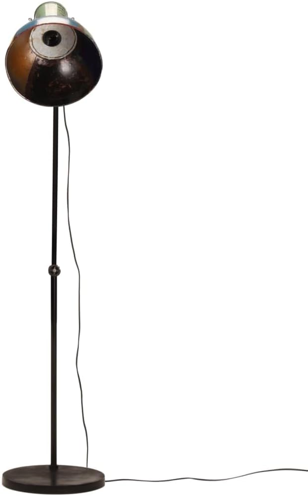 vidaXL vidaXL Vloerlamp 25 W E27 150 cm meerkleurig, staande lamp, lamp staand, staande lamp industrieel, staanlamp, vloerlamp zwart, leeslamp staand photo 3
