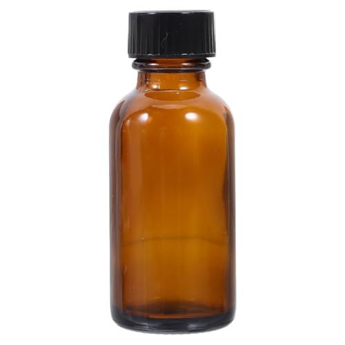 WRITWAA - WRITWAA 60Ml Amber Glass Medical Bottle with Bakelite Cap, Refillable Liquid Storage Vial for Lab Samples and Chemical Dispensing, Single Brown Reagent Jar for Professional Medical Use