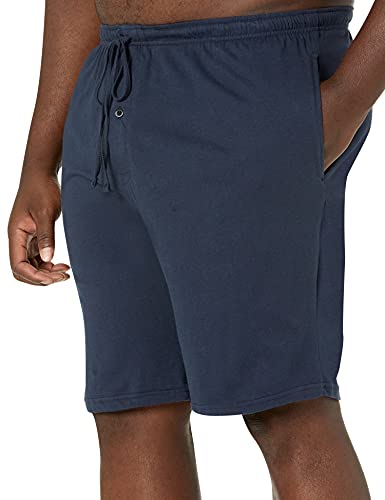 Image of Amazon Essentials Men's 9 inch Knit Pajama Shorts with Elastic Waist and Drawstring, Loungewear (Available in Big & Tall)