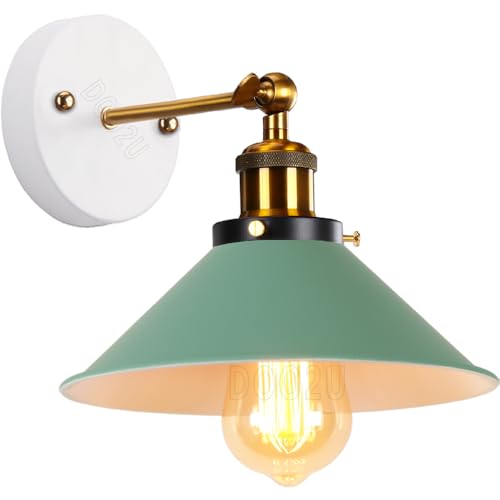 PETITES ECREVISSES Aplique de Pared Interior E27 Lámpara Pared Industrial Retro Luz de Pared Ajustable Iluminación Metal Diseño para Dormitorio Pasillo Cocina (Aplique - 1 pieza)