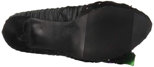 Ellie Shoes 5" Satin Pump with Flower and Rhinestone Decor. Women4