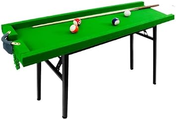 Portable Pool Table, Lightweight Billiard Training Table, 5-Piece, Foldable, with Leveling System, Perfect for Living Room, Game Room, Garage