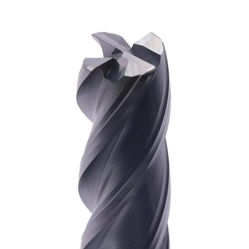 Image of 1 /2 inch 4 Flute Solid Carbide End Mill, 0.03 inch Corner Radius, AlTiN Coated | 30 Degree Helix, 1 /2 inch Cutting Diameter, 1 /2 inch Shank Diameter, 1-1 /4 inch Length of Cut, 3 inch Overall Length