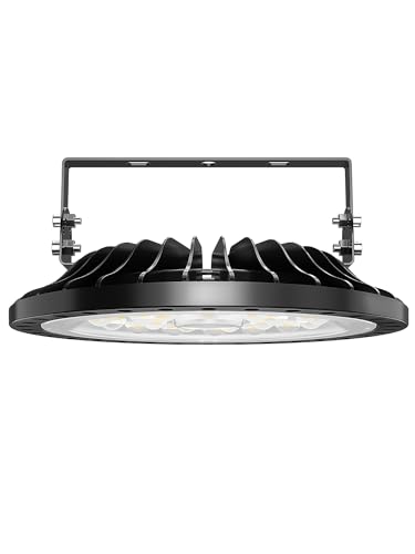 chunnuan UFO LED High Bay Lights 100W,Super Bright 10000LM High Bay LED Shop Lights,6500K Daylight High Bay LED Lights,Waterproof High Bay Lighting,LED High Bay Light for Factory Warehouse Workshop