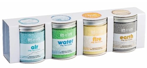Surdefens Pfahler's Whirlpoolstudio AquaFinesse Spa de Luxe Crystals - Juego de 4 Vasos Aromáticos Redondos para Jacuzzi - 1480 g
