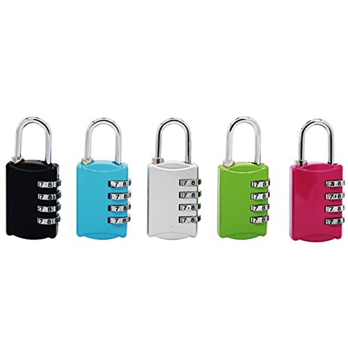 Image of cdar Combination Lock, 4 Digit Combination Padlock for School Gym Sports Locker, Fence, Toolbox, Case, Hasp Cabinet Storage Rose Gold