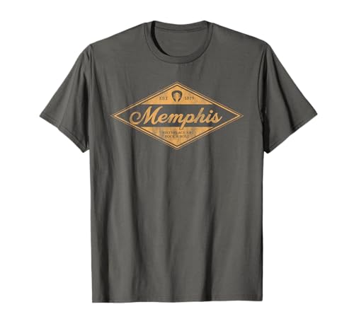 Retro Memphis Tennessee Guitar Rock Music Souvenir Graphic T-Shirt