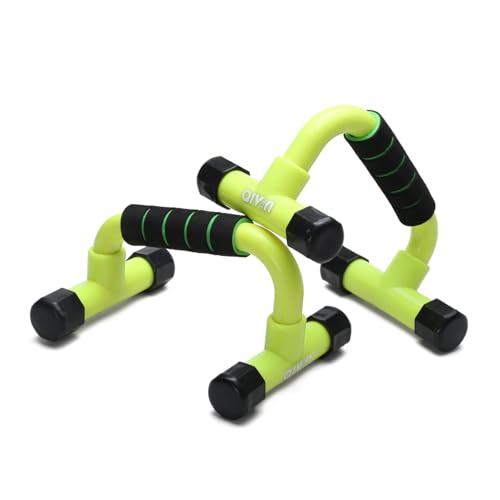 Image of AIVIN Pro-Active Curved Push-Up Bar Home Gym Equipment for Men & Women for Training, Exercise Push up Stand Gym Accessories Home Use for Chest, Pushup Anti-Slip Push Ups Stand (Green)
