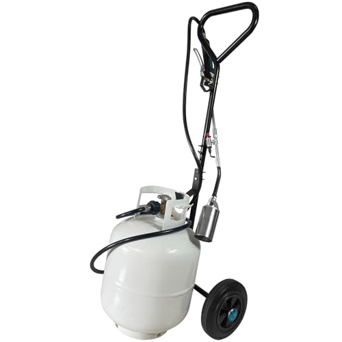 GasBRUH Portable Propane Tank Dolly with Wheels Propane Tank Cart for Weed Torch BBQ Fire Pit Heater Cart for 20lb Gas Trolley for weed burner (Torch and Cylinder Not Included)
