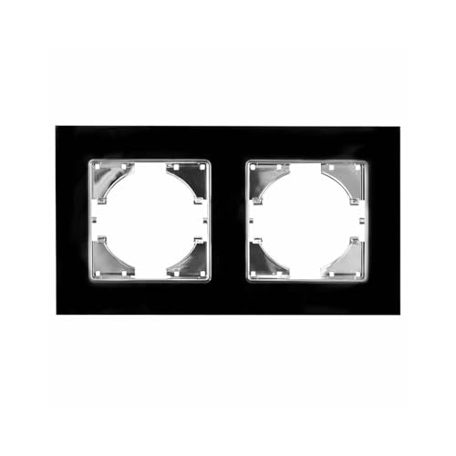 Spot encastrable verre noir horizontal 2 éléments pour éclairage intérieur chic - 2