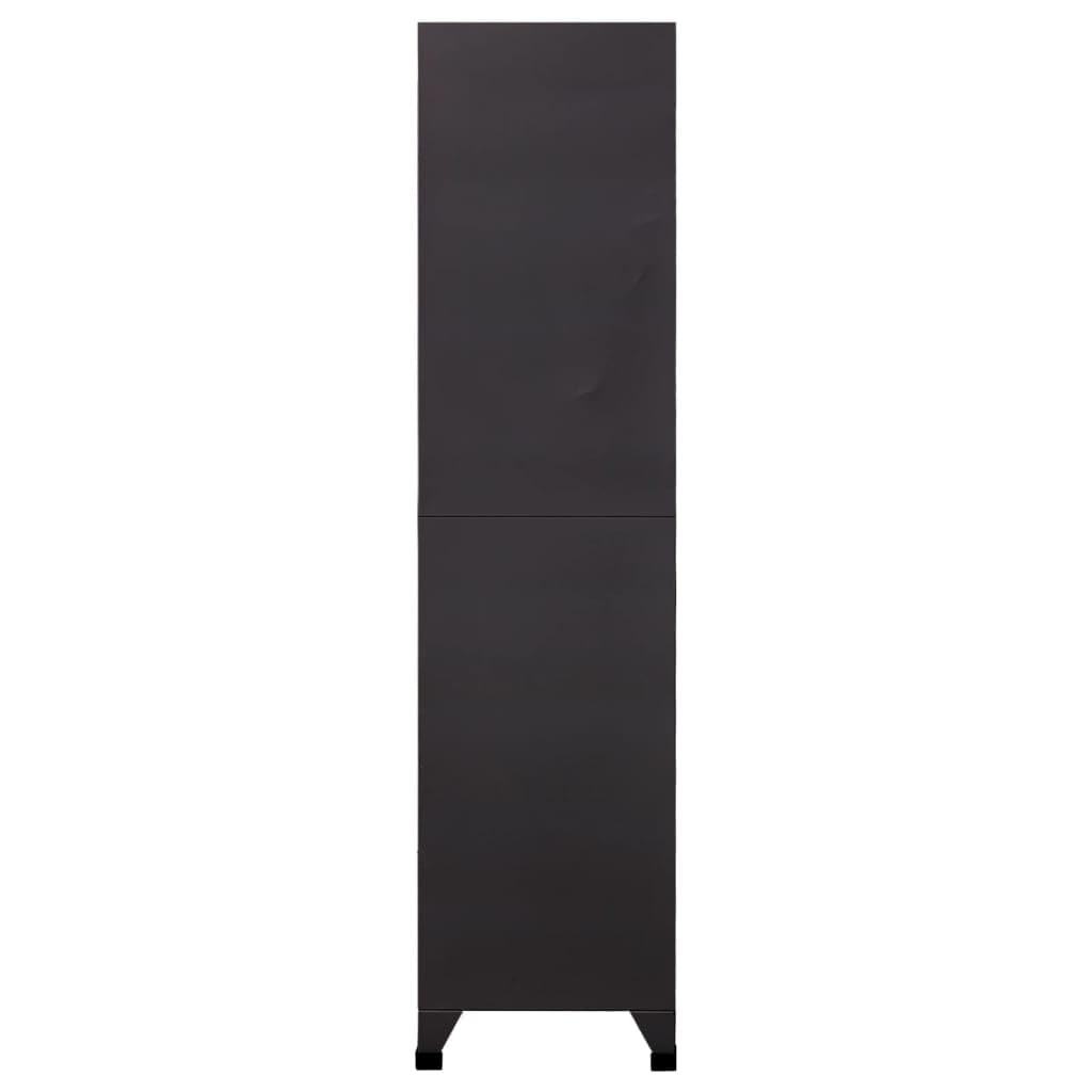 vidaXL Armoire à Casiers Classeur Meuble de Rangement Acier Anthracite 90x45x180 cm
