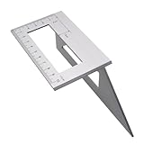 Outils de marquage pour le travail du bois : cette règle verticale multifonction est idéale pour le marquage ainsi que pour la vérification des angles, règle de travail du bois en aluminium