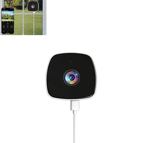 Plyisty Caméra de sécurité Intérieure 2K 4MP WiFi Intelligente avec Détection de Mouvement, Audio Bidirectionnel, Caméra de Surveillance de Fenêtre, Enregistrement en Boucle et Stockage