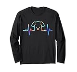 Photo Gallery t-shirt a forma di cane heartbeat dog lover animal silhouette maglia a manica Photo Gallery t-shirt a forma di cane heartbeat dog lover animal silhouette maglia a manica