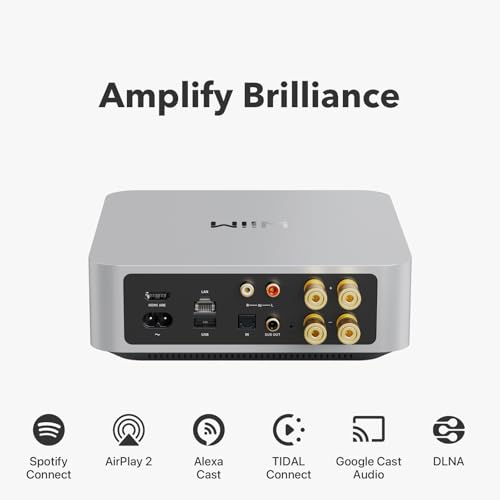 WiiM-Amp-Amplificatore-per-lo-streaming-multiroom-con-AirPlay-2-Google-Cast-HDMI-e-controllo-vocale-Streaming-di-Spotify-Amazon-Music-Tidal-e-altro-Argento