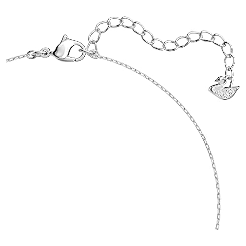 Swarovski Attract Pendant Necklace With A Square Cut Clear Crystal On A Rhodium Plated Setting With Matching Chain #TOP2