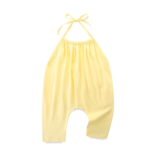 Toddler Girls Summer Clothes Backless Strap Slouch Jumpsuit Harem Halter Romper Pants 1T~5T
