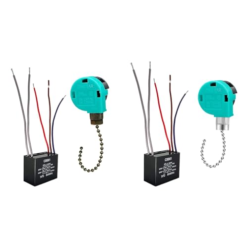 Image of Ceiling Fan Switch Professional Cbb61 Capacitor High Performance Silver Chain|Home & Garden|Lamps, Lighting & Ceiling Fans|Lighting Parts & Accessories