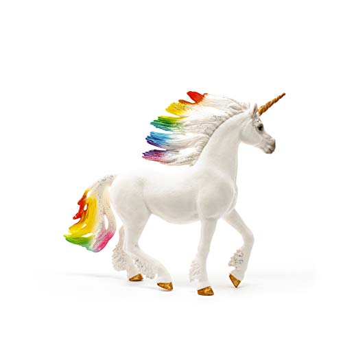 Schleich Bayala, Unicorn Toys For Girls And Boys Rainbow Unicorn Stallion Toy Figurine With Gemstones, Ages 5+ #TOP2