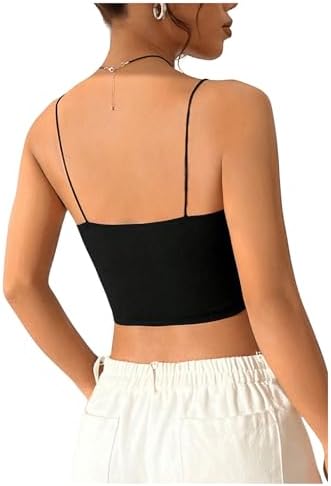 GORGLITTER PU lederen top dames sexy korset top tanktop met vierkante hals Y2k tops western outfit zomertop rave outfit partytop, zwart, S