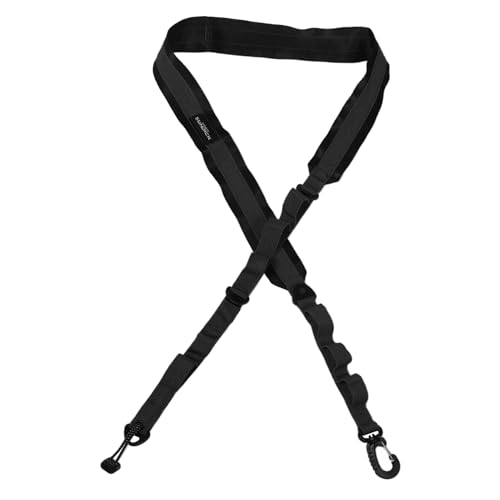 Genérico Correa de Bolso de Hombro Correa elástica para Perros Grandes Correa de Bolso Bandolera Correa de Aseo para Perros arnés de Perro para Coche Correas de Bolso Poliéster Black