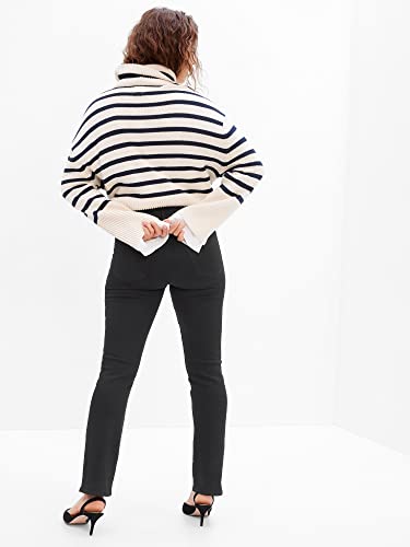 Gap Womens Classic Straight Fit Jeans, Black Wash, 34 Regular Us #TOP2