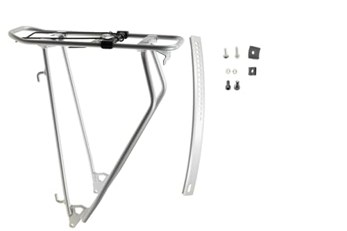 28 Zoll RACKTIME Fahrrad Gepäckträger Federklappe IMM System Silber 25kg