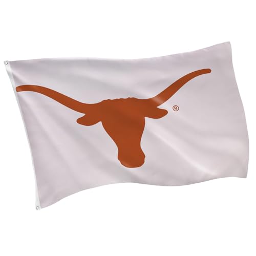 NCAA University of Texas Flag with Grommets 3x5 UT Longhorns Outdoor College Flags & Banners for Garden Patio Indoor Wall Dcor