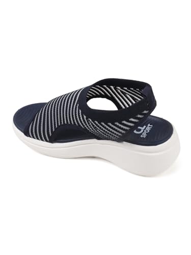 Image of Carlton London Women's Knitted Slip-On Wedge Sandals