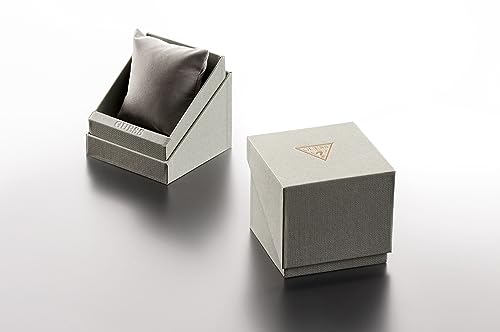 GUESS Men's 42mm Watch - Black Strap Black Dial Gold Tone Case - Image 4