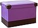 Poggiapiedi Sgabello Sgabello Immagazzinaggio Panchina Di Stoccaggio Pieghevole In Pelle Sgabello Sgabello Storage Ottomani Giocattolo Stoccaggio Scatola Del Piedino Sgabello Poggiapiedi(Color:Viola)