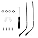 Sibba Glasses Replacement Temple 2 Pairs TR-90 Anti-Slip Eyeglass Arms Legs with Silicone Tips Screws Nose Pads & Screwdriver Complete Glasses Repair Kit for Universal Eyewear Frame Temple Accessory
