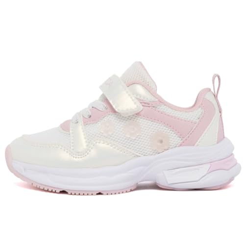 Nautica Kids Girls Athletic Sneakers - Comfortable Running Shoes with Adjustable Hook-and-Loop Strap, Toddler/Little Kid Sizes2