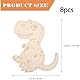 8 Stück Dinosaurier Holzbastelsets für Kinder, 3D Puzzle Dinosaurier Bastelset, Basteln DIY Dino Holzbastelsets, Kreative Kinderspielzeug Bemalen Handwerk für Jungen Mädchen