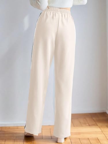 Image of GRECIILOOKS Trousers for Woman | Womens High Rise High Waist Flared Korean Style | Formal Pant for Women Office Wear| Track Pants for Womans Elegant for College & Events (Available in Plus Size)