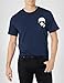 Karl Lagerfeld Paris mens Classic Karl Character Short Sleeve Crew Neck T-shirt T Shirt, Navy, Large US