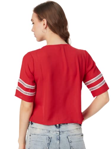 Image of Style Quotient Women Red Solid Top
