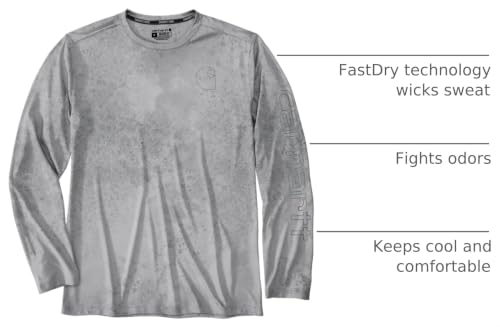 Carhartt Men's Force Sun Defender Lightweight Long-Sleeve Print T-Shirt, Light Gray Watercolor Camo, 4X-Large - image 2